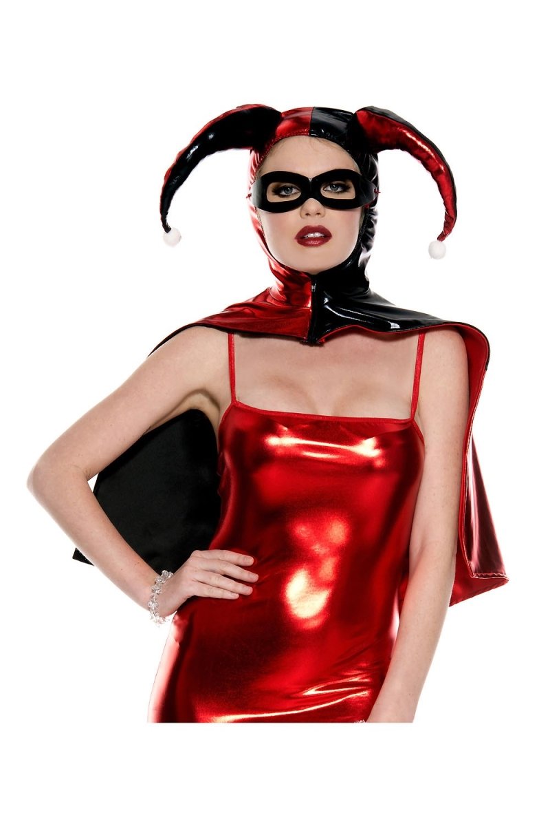 Music Legs Women's Jester Cape - Gothic Renaissance Costume Accessory for Halloween, Cosplay & Themed Parties
