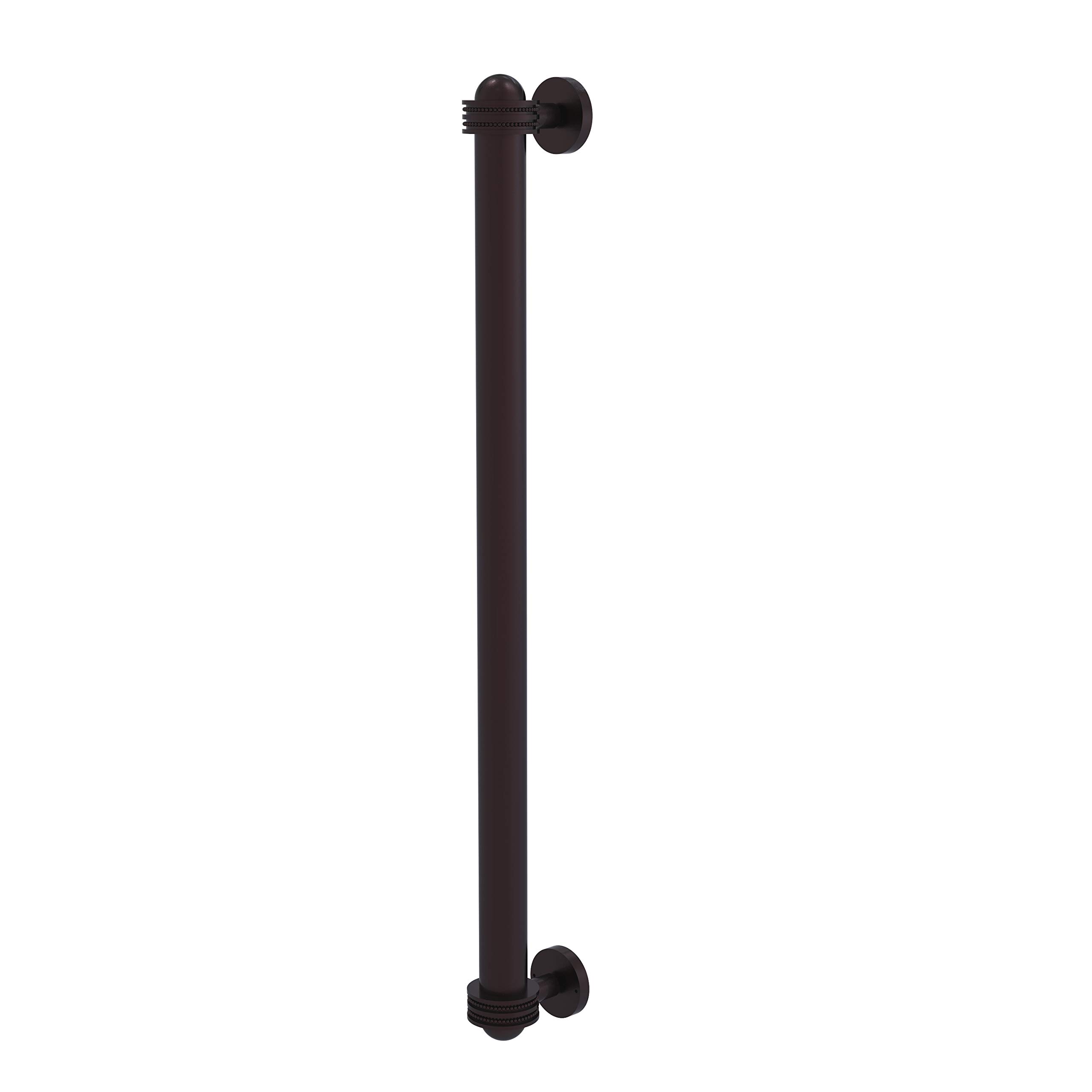 Allied Brass 402AD-RP 18 Inch Refrigerator Handle with Dotted Accents - Antique Bronze Finish - Perfect for Kitchen Cabinets, Drawers & Appliance Upgrades