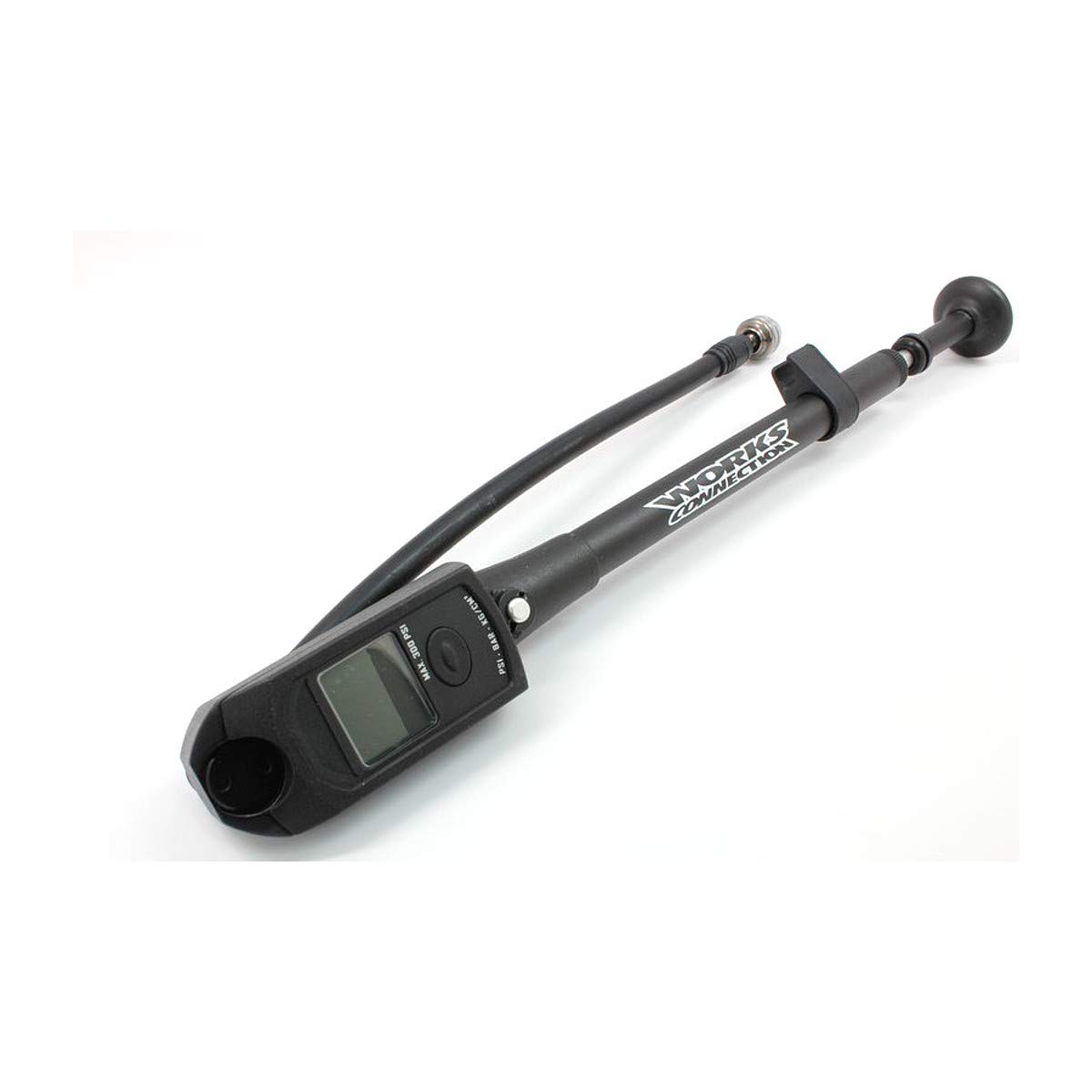 Works Connection Digital Fork & Shock Pump - High Precision Air Pressure Gauge for Motorcycle & ATV Suspension - Perfect for Off-Road Riding, Racing & Maintenance