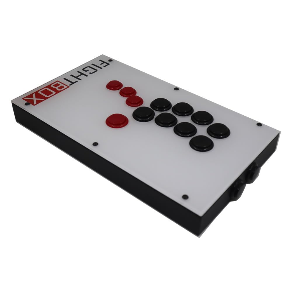 FightBox F9-PC All Button Leverless Arcade Fight Stick Game Controller for PC, PS3, Nintendo Switch - Perfect for Fighting Games, Retro Gaming & Esports Tournaments