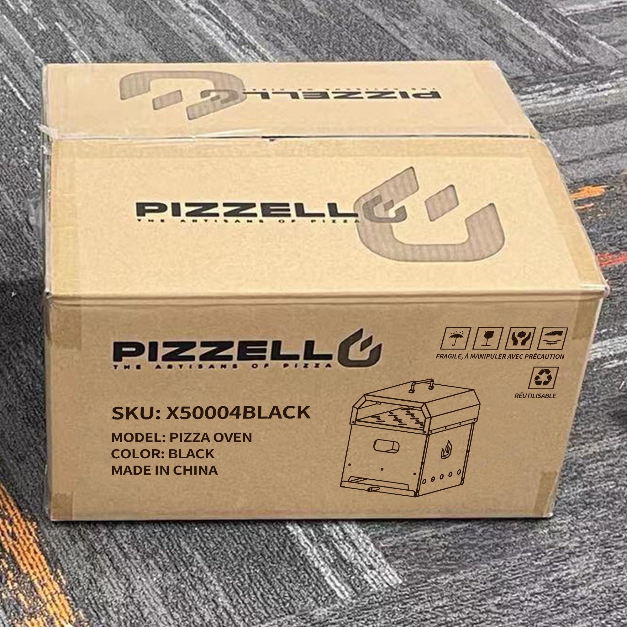 Best 4-in-1 Portable Pizza Oven Kit - Gas & Wood Fire Pit Compatible with 12