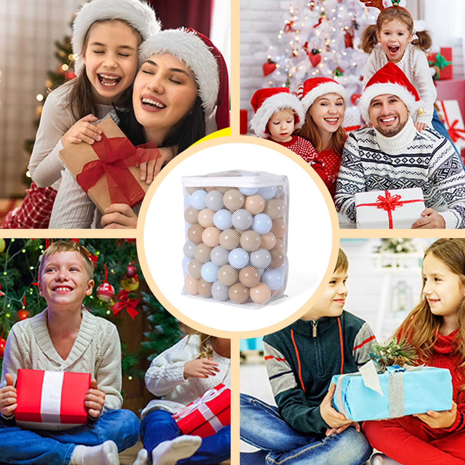 GOGOSO Non-Toxic Crush Proof Play Balls for Toddlers - Pack of 50/100/200, 2.2-Inch Phthalate-Free & BPA-Free Plastic Ball Pit Balls - Perfect for Indoor Playrooms, Daycares, and Sensory Play Activities