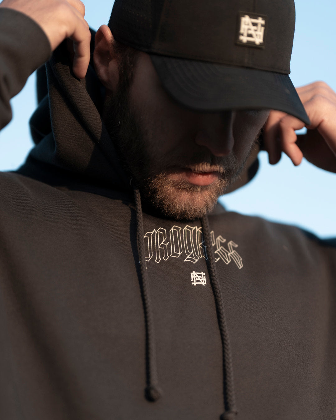 MANTRA HOODIE - Premium Slate Grey Pullover Sweatshirt for Men & Women | Cozy Fleece Lining, Relaxed Fit | Perfect for Yoga, Meditation & Casual Wear