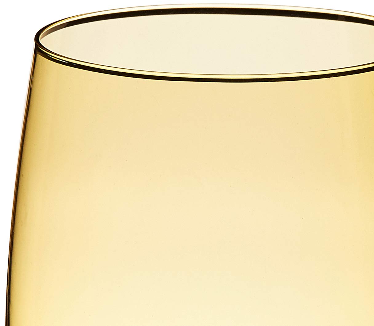 Premium D&V Glass Gala Collection 15oz Amber Goblets - Set of 12 Elegant Beverage Glasses for Wine, Cocktails & Formal Dining - Perfect for Weddings, Parties & Holiday Entertaining