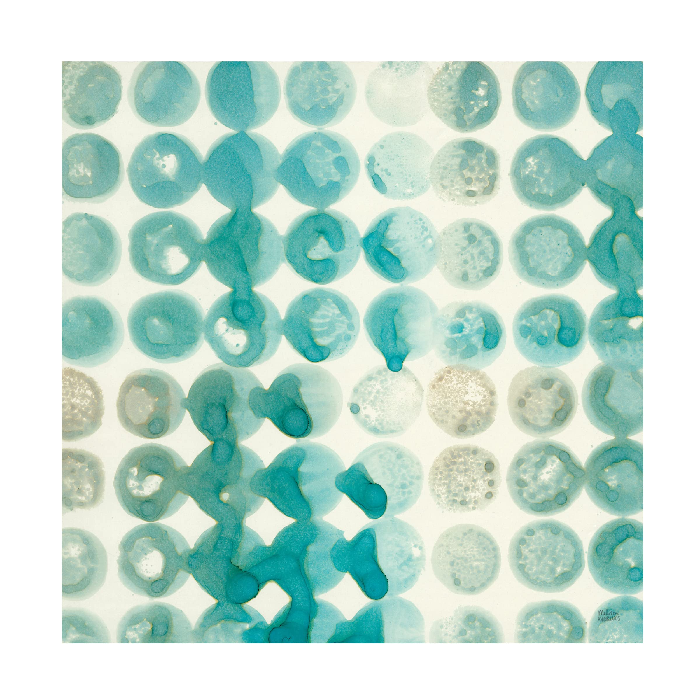 Trademark Fine Art 'Kanari Square I' Canvas Wall Art by Melissa Averinos - Modern Abstract Painting for Living Room, Bedroom & Office Decor
