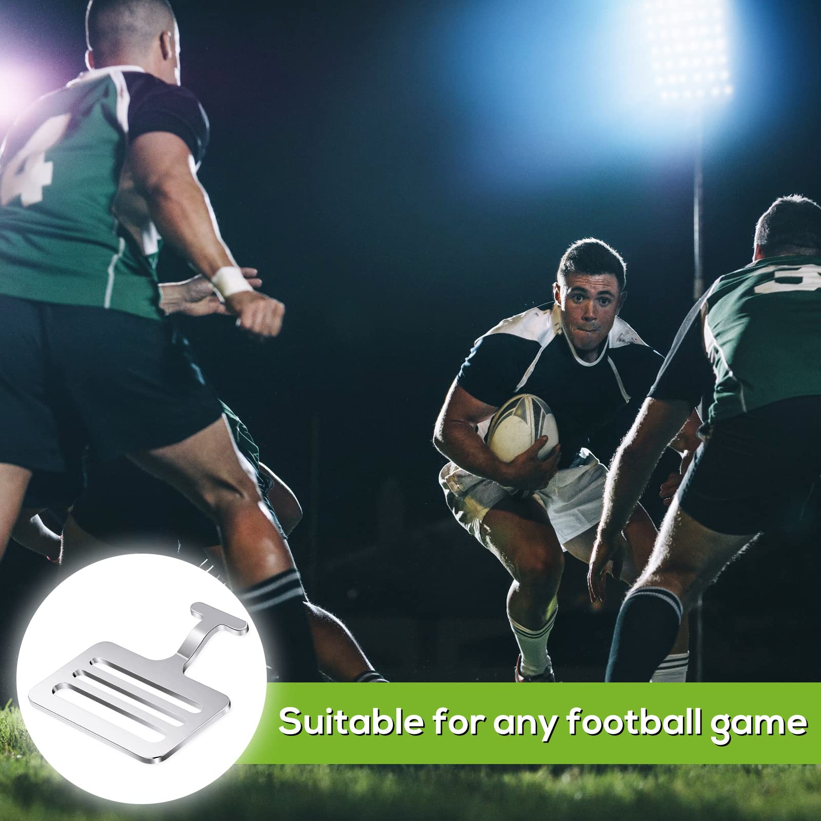 Dunzy Shoulder Pad T Hook for Football - Silver | Durable Football Shoulder Pad Accessory for Enhanced Protection & Comfort | Perfect for Training, Games & Sports Safety Gear