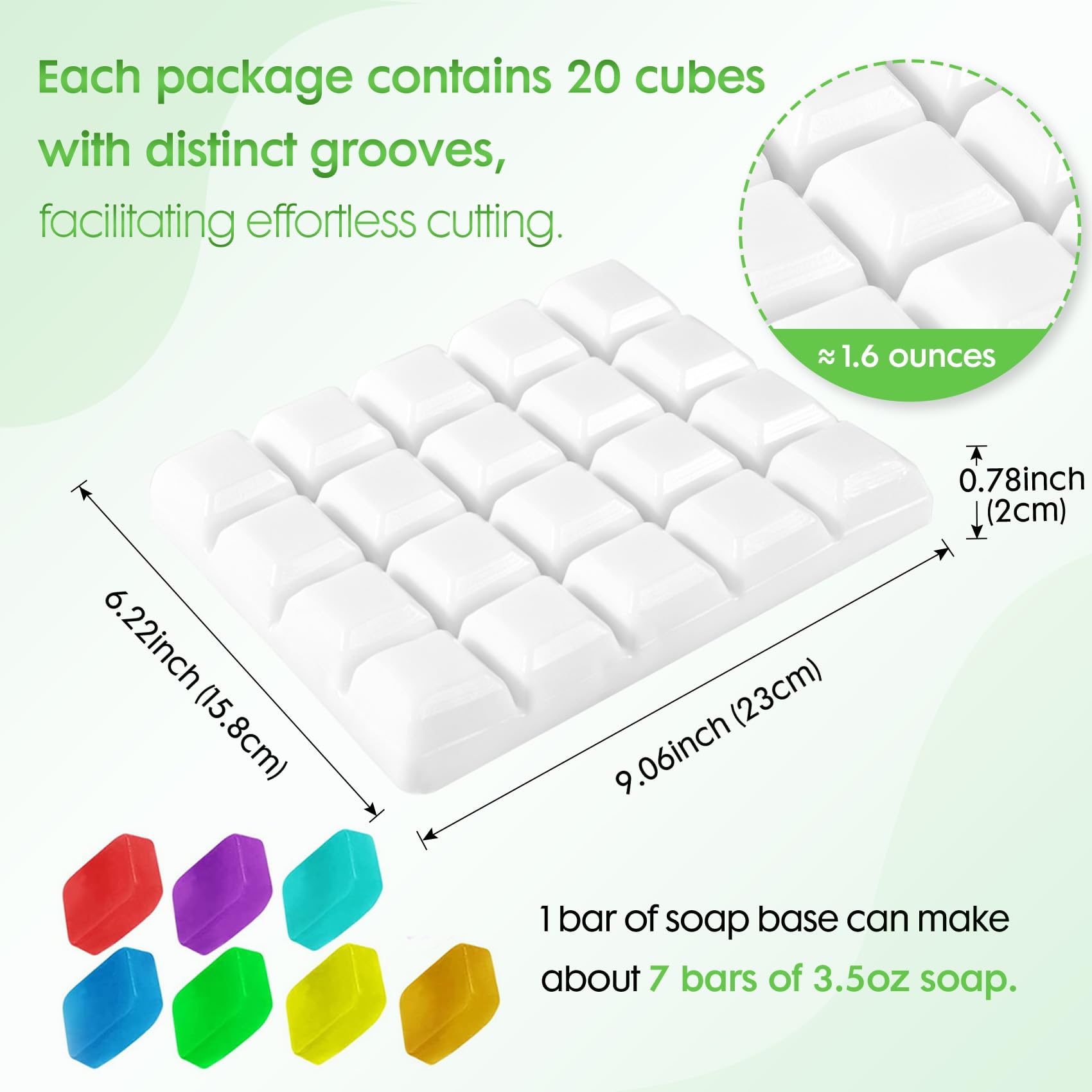 2LB Glycerin Soap Base - Pre-Cut Moisturizing Natural Soap for DIY Melt & Pour Soap Making | Handcrafted Soap Base for Skin Care, Bath & Body, Gift Making & Home Spa