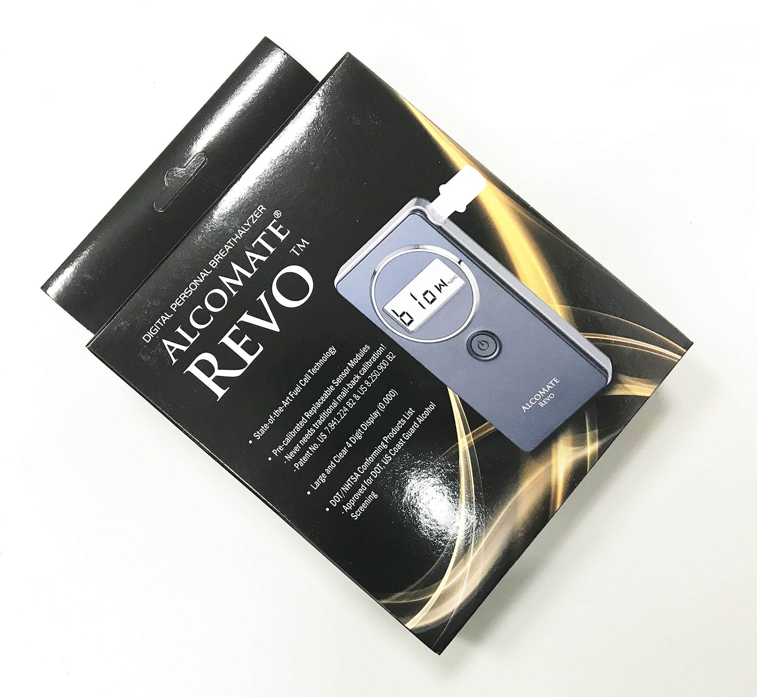 Revo Professional Fuel-Cell Breathalyzer with Patented Replaceable Sensors | High Accuracy Alcohol Tester for DOT, US Coast Guard & FDA 510(k) Approved | Ideal for Law Enforcement, Workplace Safety & Personal Use