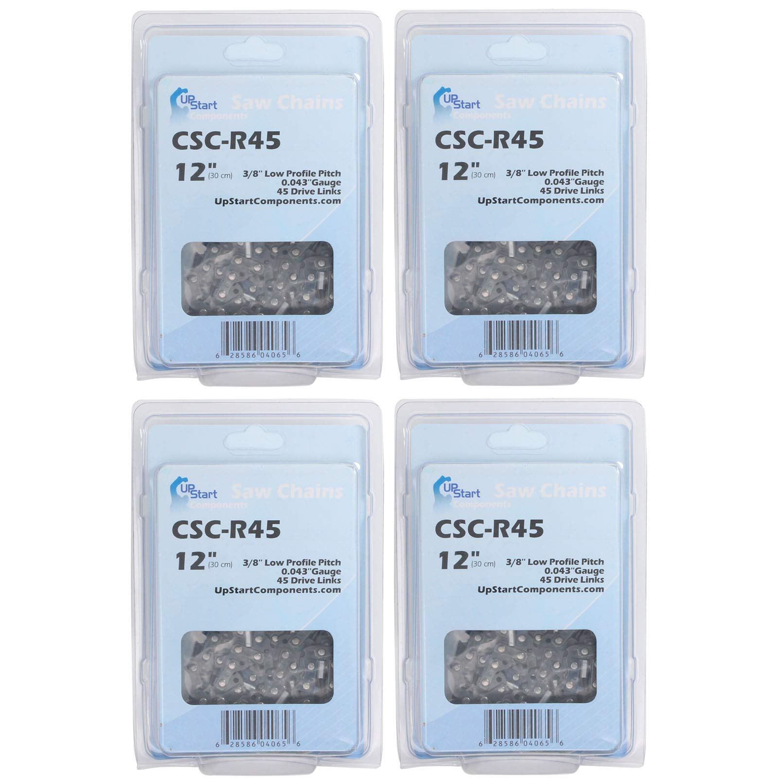 4-Pack 12-Inch Chainsaw Chain Replacement for Echo PPT-2620H - (12