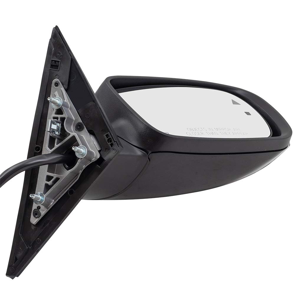 Brock Black Power Side Mirror with Heat, Signal, Puddle Light & Memory - Right Passenger Replacement for 2012-2018 Chrysler 300 | Blind Spot Detection Compatible | Perfect for Night Driving & Enhanced Safety