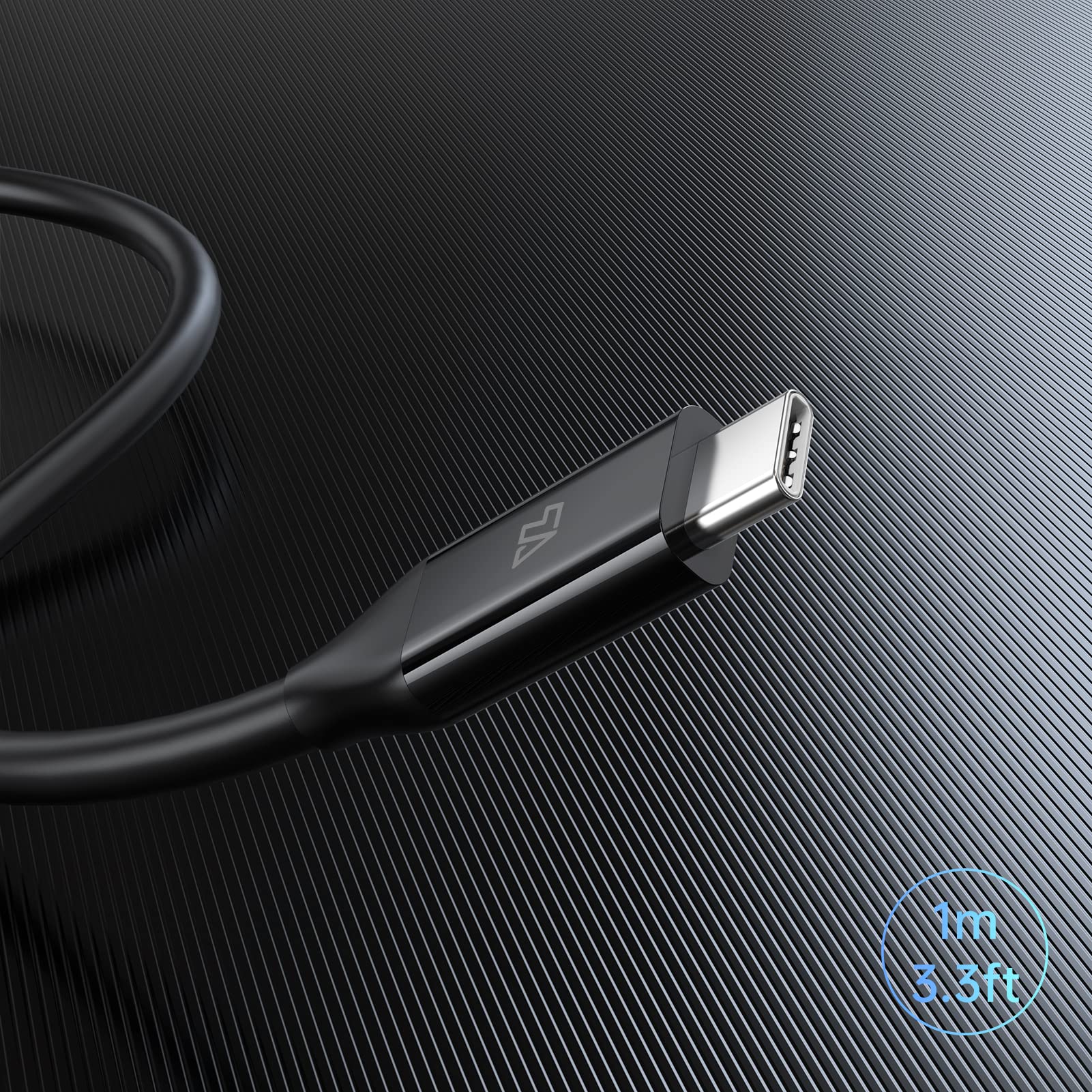 Premium USB C to USB C 3.1 Gen 2 Cable 10Gbps Data Transfer & 4K Video Output | 100W Fast Charging Compatible with iPhone 15/Pro/Plus/Pro Max, iPad Pro, MacBook Pro, Huawei Matebook | Perfect for Home Office, Gaming & Travel Charging