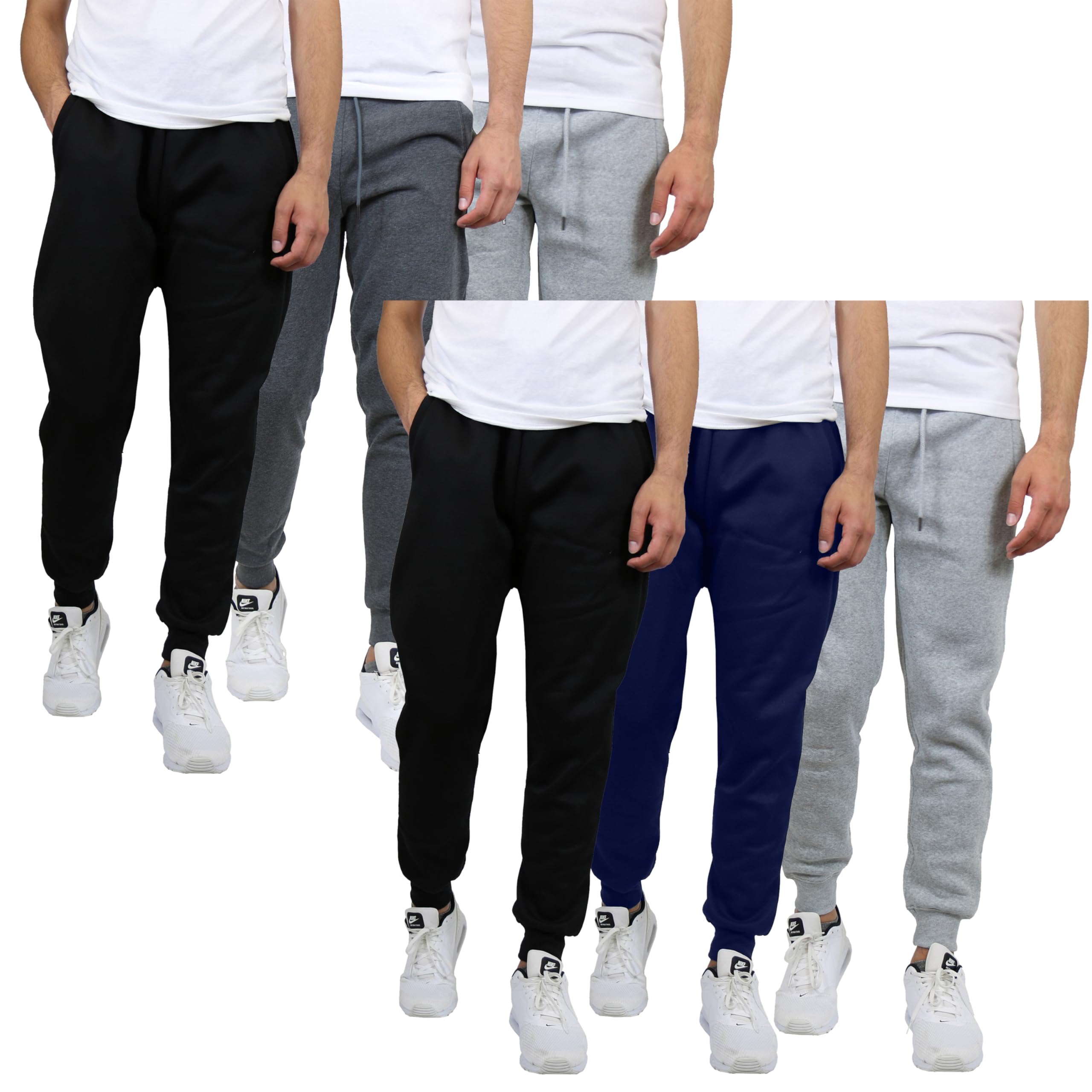Harvic Men's French Terry Jogger Pants - Comfortable Casual Sweatpants for Running, Lounge & Workout | Galaxy Collection