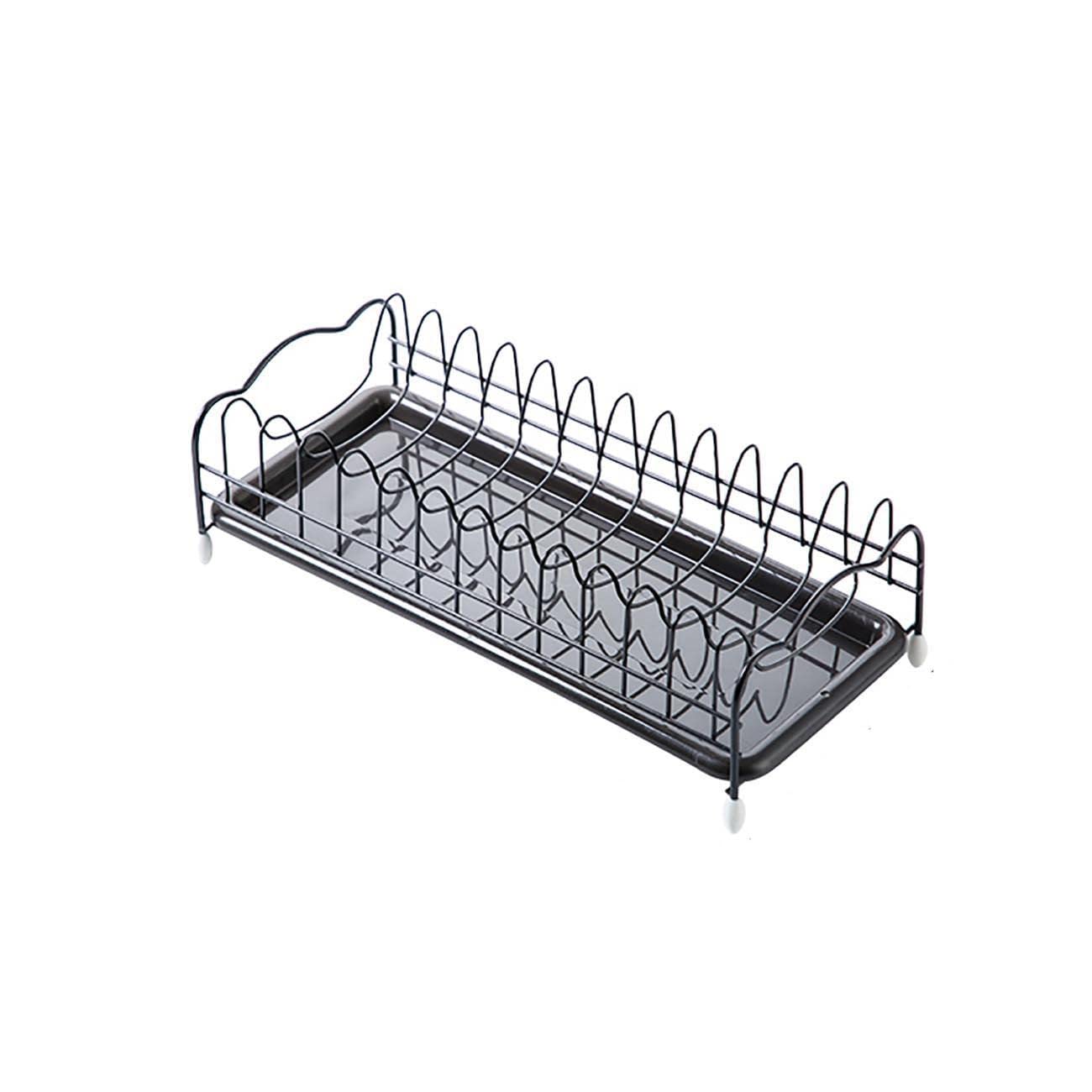 Stainless Steel Cutlery Storage Rack with Drain Tray - Kitchen Utensil Drying Organizer for Knives, Forks, Spoons | Perfect for Dish Drying, Countertop Organization & Small Space Kitchen Storage