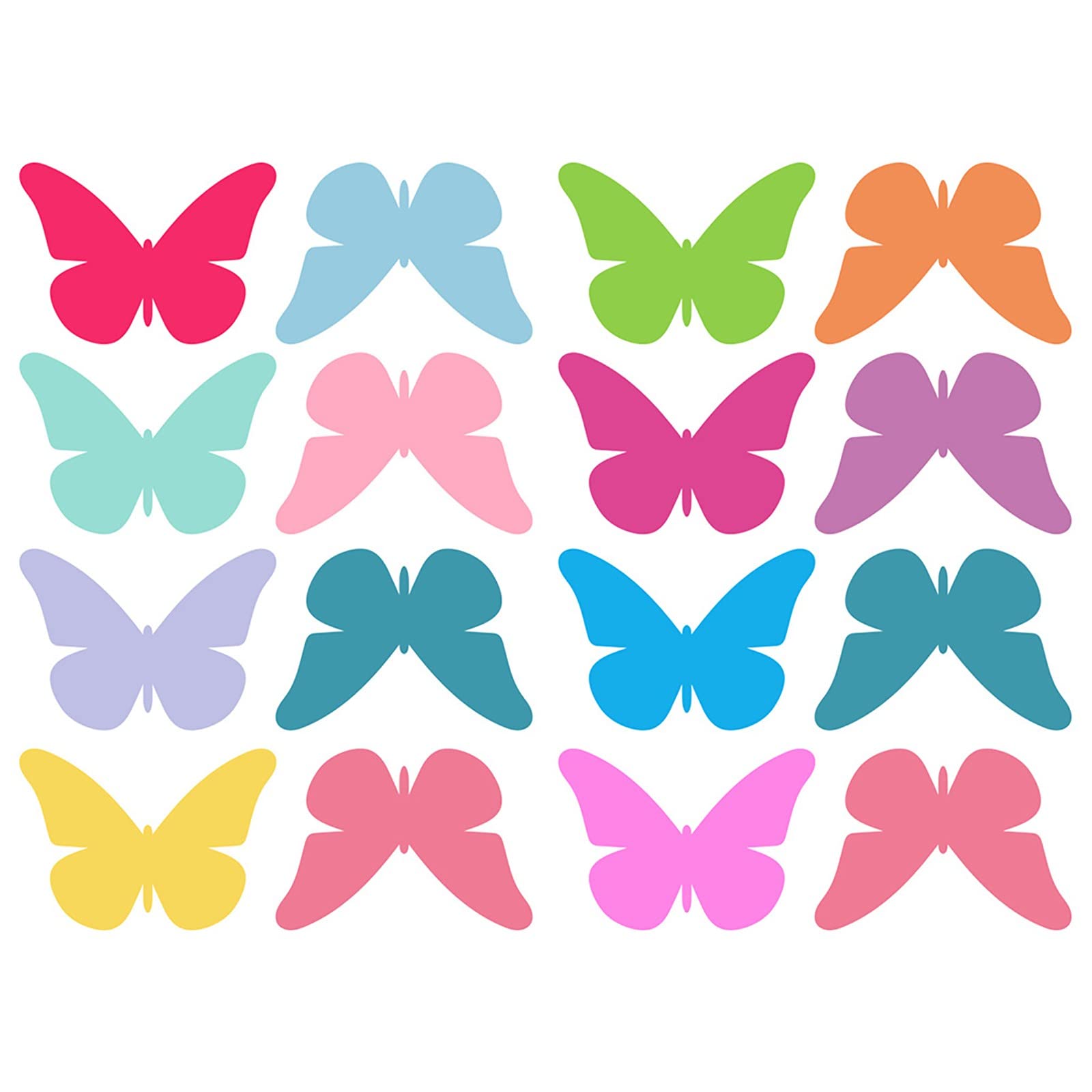 Colorful Butterfly Wall Stickers - DIY PVC Decals for Living Room & Bedroom Decor - Frosted Home Wall Art for Sofa Background - Multicolor One Size - Perfect for Nursery, Kids Room & Apartment Decoration