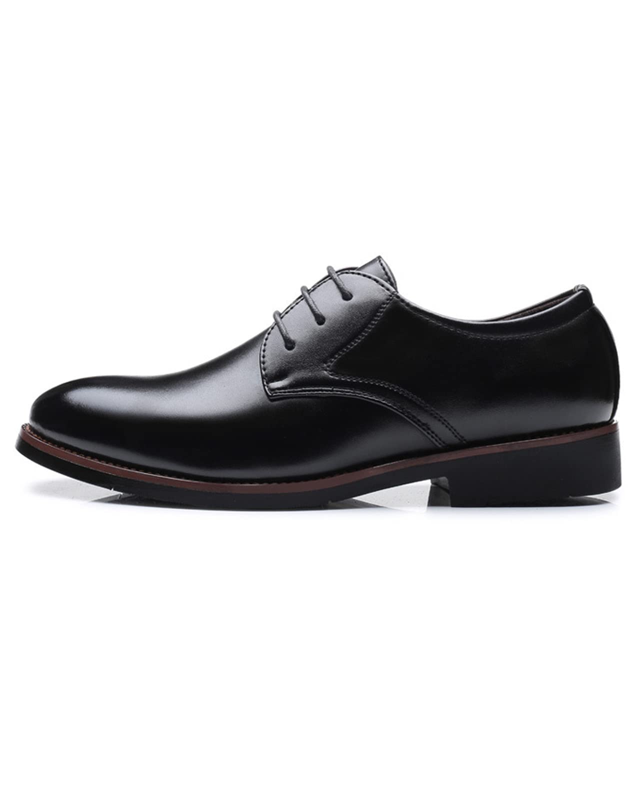 Premium Men's Leather Oxford Dress Shoes - Classic Brogue Lace-Up Formal Business Derby Shoes for Office, Wedding & Special Occasions