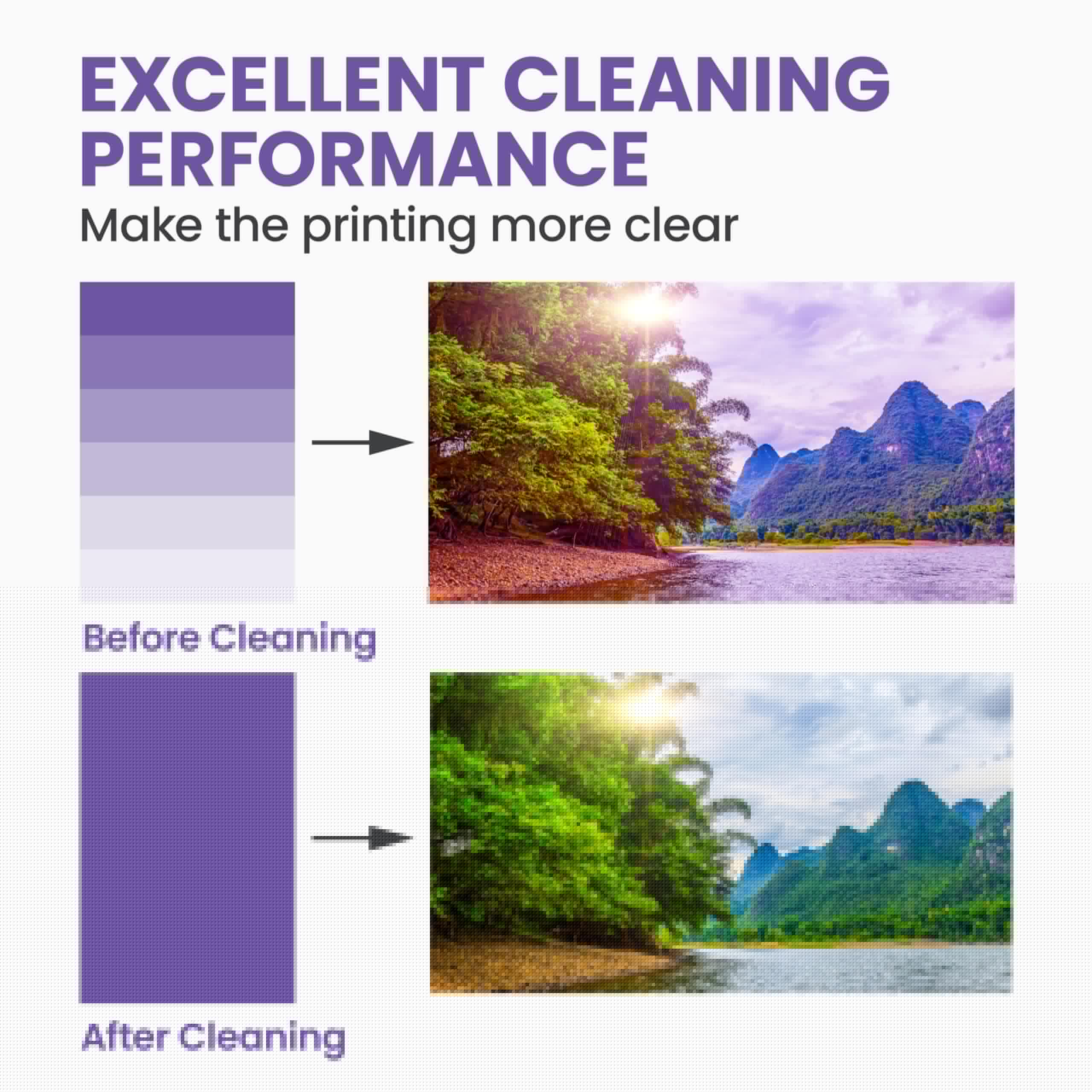 Premium Printer Cleaning Kit for Epson, HP, Brother Inkjet Printers - 100ml Cleaning Fluid with 20ml Syringe | Printhead Cleaner & Maintenance Solution | Perfect for Home Office & Small Business Printing Needs