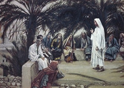 James Tissot 'The First Shall Be Last' (1836-1902) French Art Poster Print - 18x24 Inches - Vintage Biblical Painting Reproduction for Home Decor, Office & Gallery Wall Art