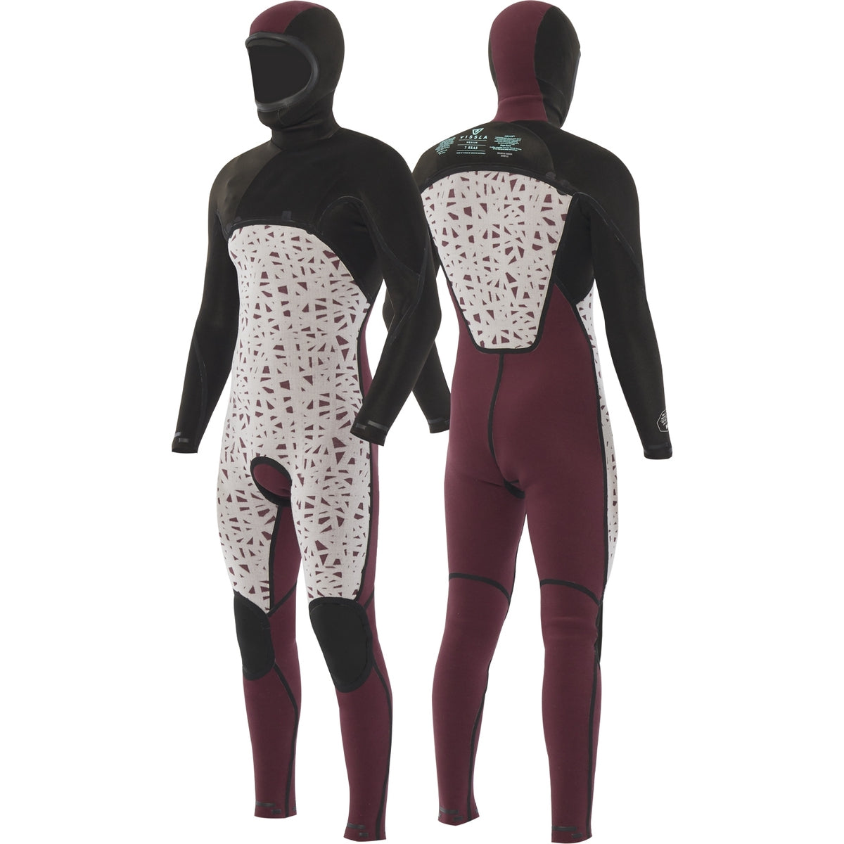 Vissla 7 SEAS Men's 6/5mm Hooded Full Wetsuit for Surfing, Diving & Cold Water Activities - Premium Neoprene Comfort & Warmth