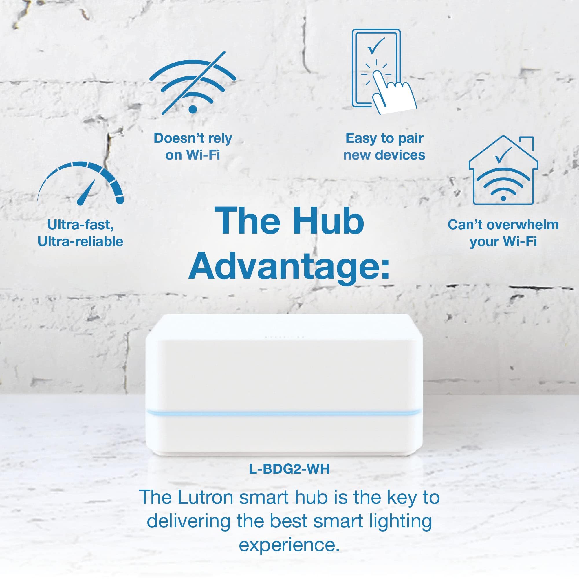 Lutron Caseta Deluxe Smart Dimmer Switch Kit with Wireless Remote - White | Works with Alexa, Apple HomeKit | 3-Way Switch Compatible | P-BDG-PKG2W-A & P-PKG1WS-WH | Perfect for Smart Home Lighting Control in Living Room, Bedroom, or Office