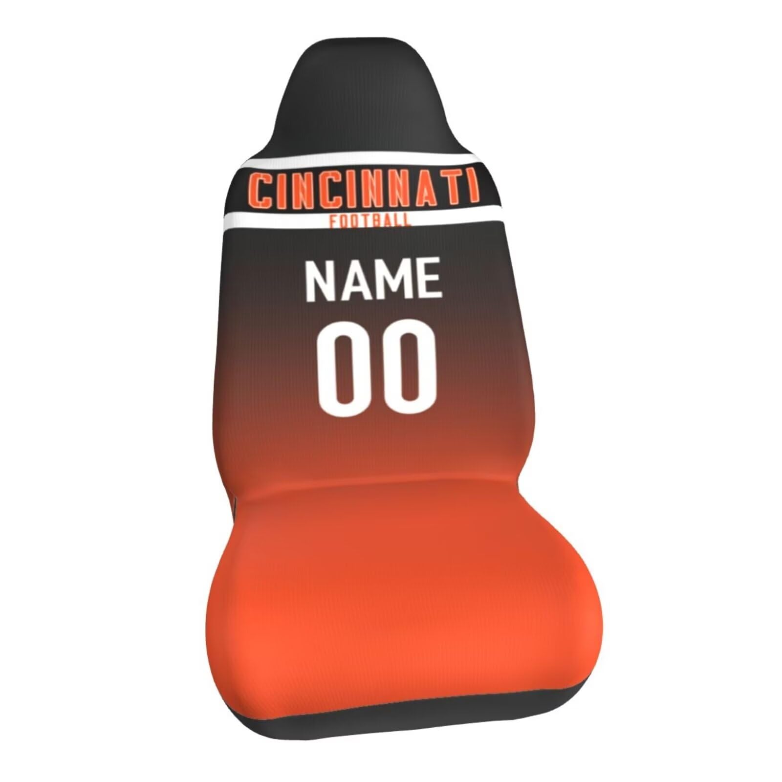 Custom Personalized Football Car Seat Covers - Add Any Name & Number - Universal Fit for Most Vehicles (20.5