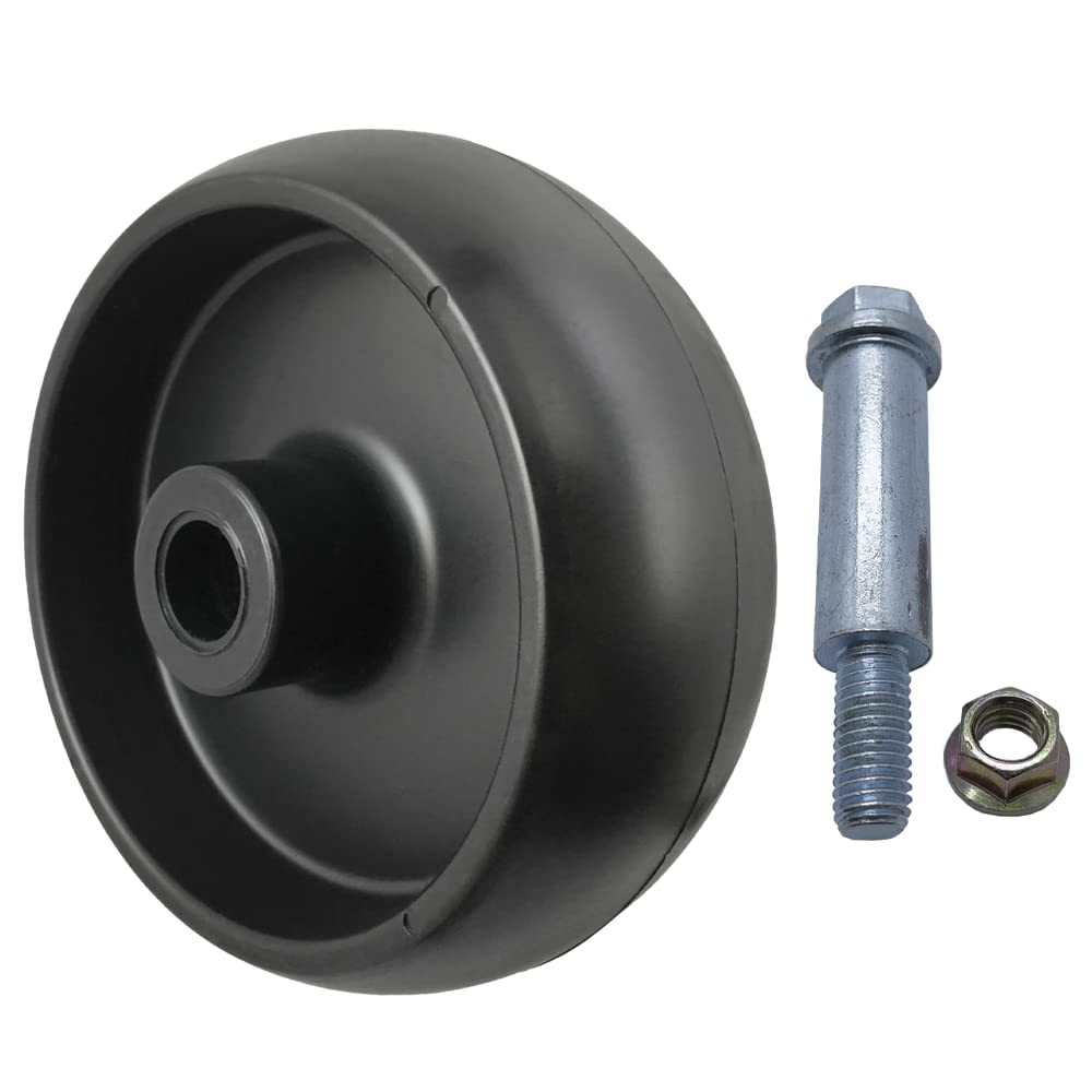 Replacement Deck Wheel Rollers 2-Pack - Compatible with GX10168 R11819 210-051 72-119 L110 Ztrak D110 - Aftermarket Lawn Mower Wheels & Hardware Kit - Perfect for John Deere, Cub Cadet & More Mower Models - Ideal for Lawn Maintenance & Yard Care