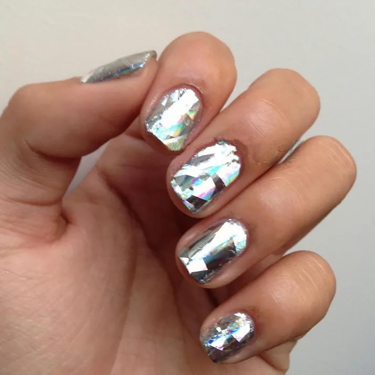 Holographic Laser Nail Foils - 10 Sheets of Starry Sky Nail Transfer Foils for DIY Nail Art, Decals & Wraps | Perfect for Salon, Home Manicure & Party Nail Designs