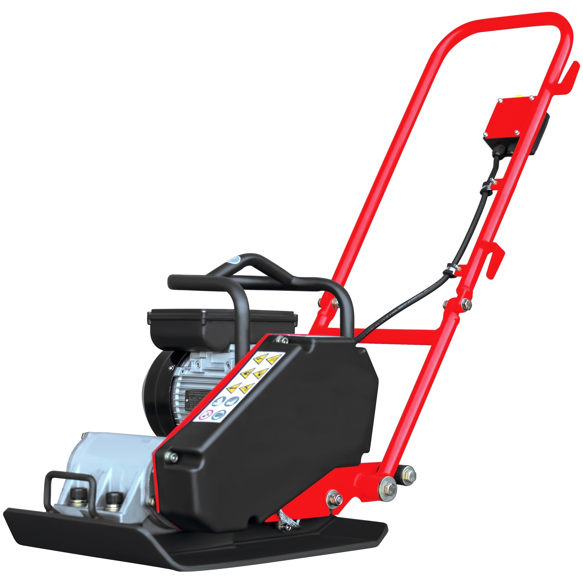 2 HP Electric Vibratory Plate Compactor Tamper - Heavy Duty Soil & Gravel Compaction Machine for Landscaping, Driveway & Construction Projects