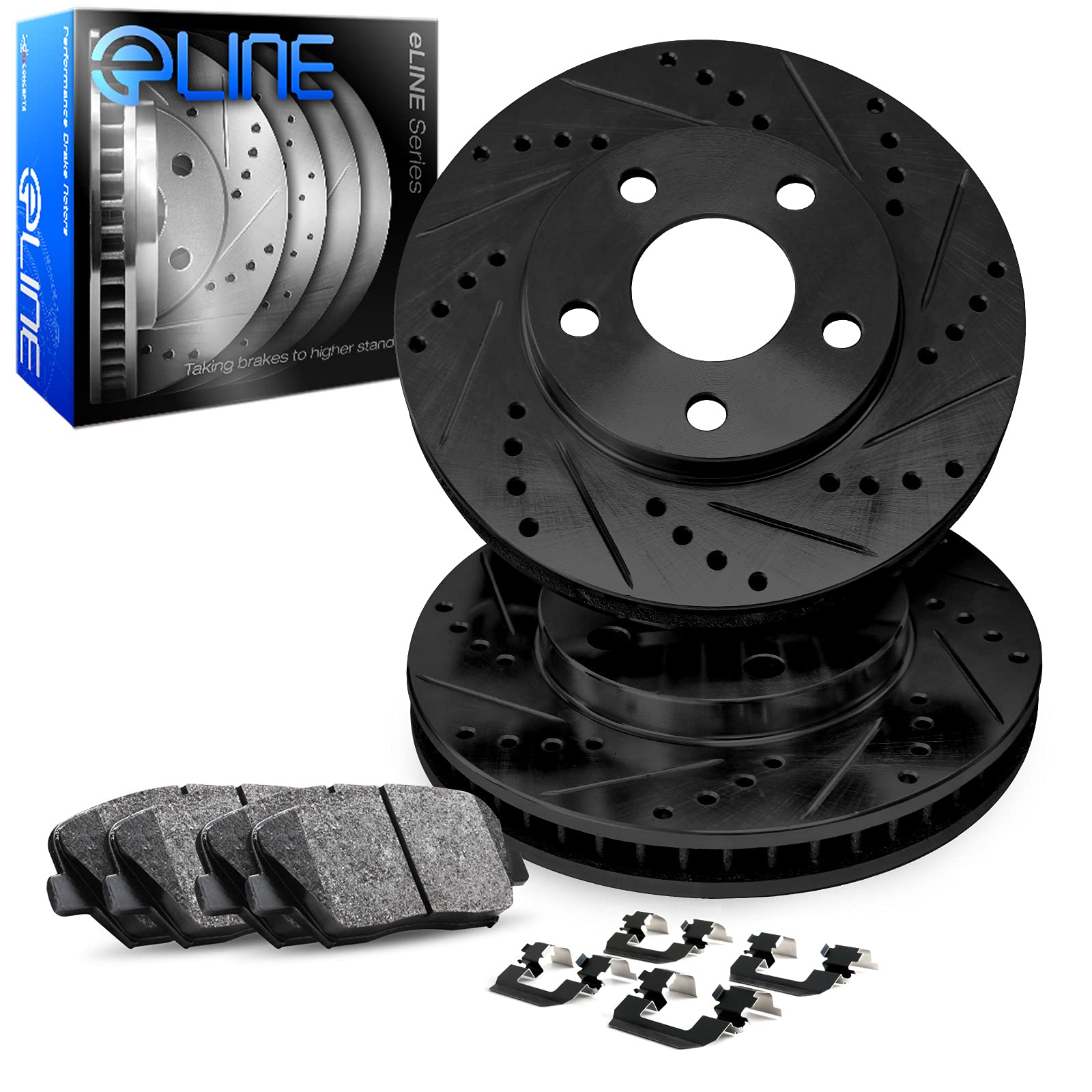 R1 Concepts Premium Rear Brake Kit for 2014-2015 BMW 328i - Ceramic Brake Pads & Rotors with Hardware Kit | Smooth Stopping Power for City Driving & Highway Performance