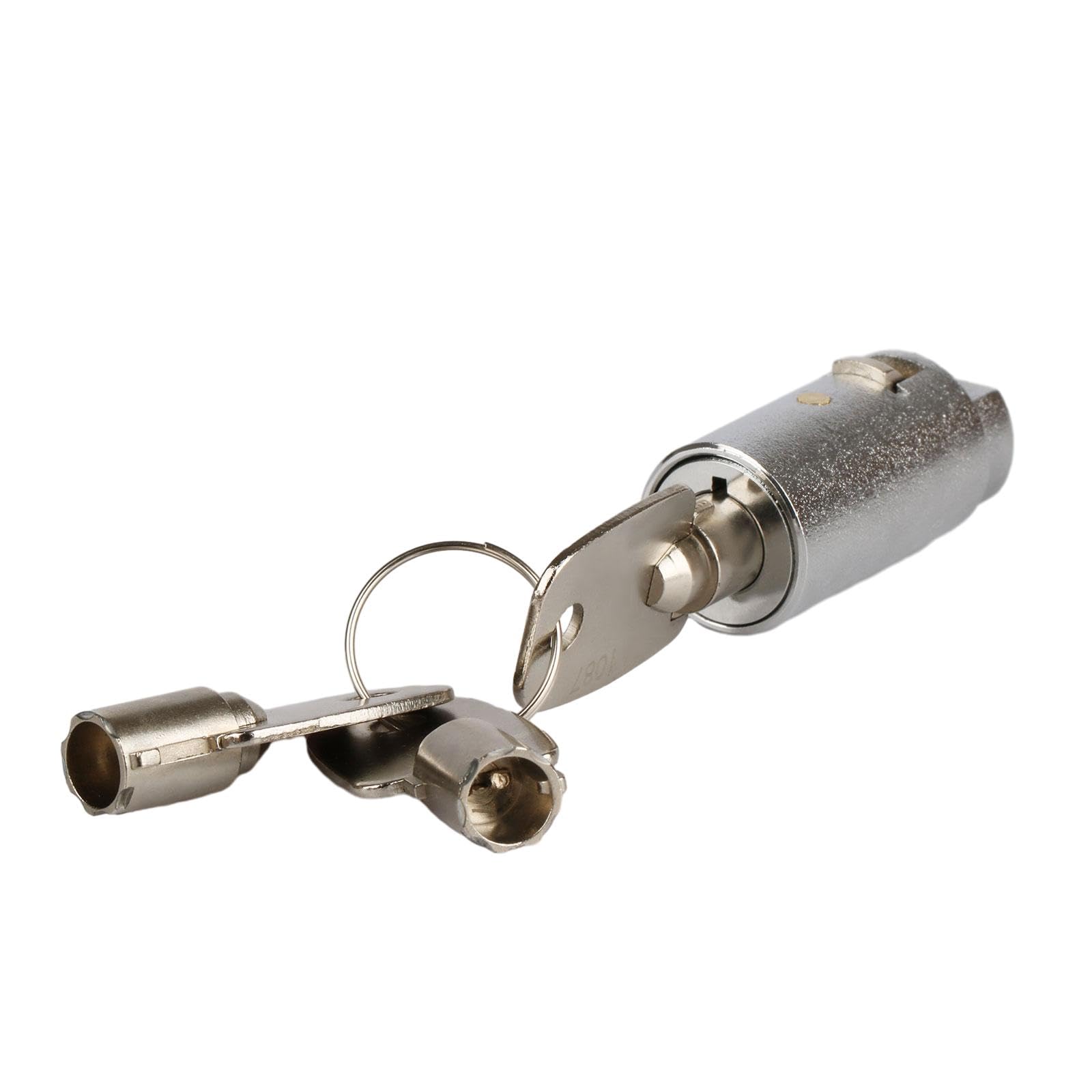 7-Pin Tubular Universal Key Vending Machine Lock Set (4 Pack, Chrome) - Secure Soda, Snack, Coffee & Candy Vending Machines - Ideal for Commercial Use, Retail Stores & Office Break Rooms