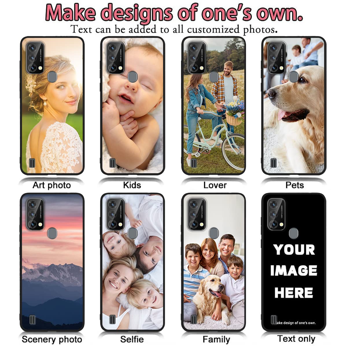 Custom Blackview A50 Phone Case with Personalized Picture - Shockproof Silicone Protective Cover, Soft Candy Design for Birthday & Mother's Day Gifts - Perfect for Everyday Protection and Special Occasions