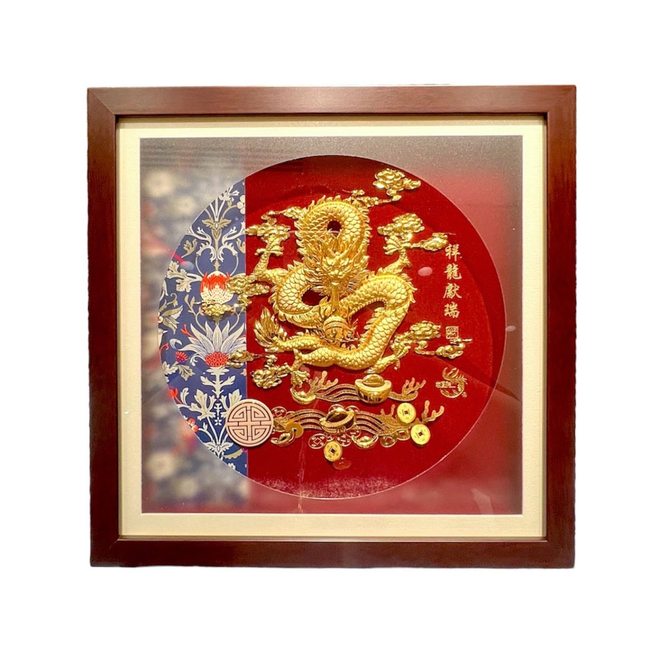 24K Gold Dragon Ornament - Auspicious Dragon Blessing for Home Decor, Gift & Feng Shui - Perfect for Chinese New Year, Weddings & Office Display