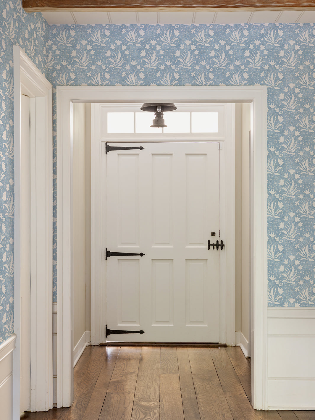 Nathan Turner Light Blue Floral Wallpaper - Premium Peel and Stick Wallpaper for Bedroom, Living Room, and Home Decor