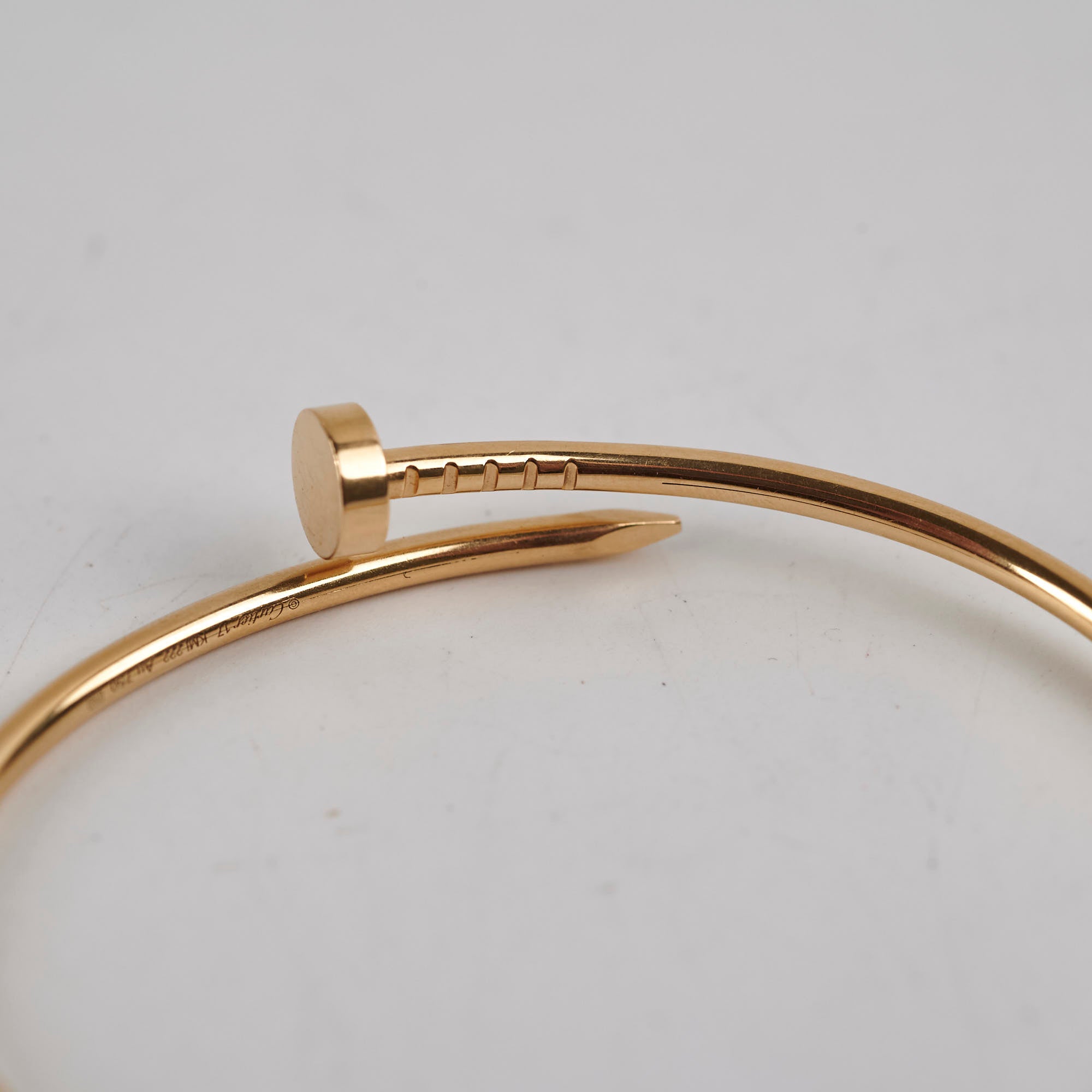 Cartier Juste Un Clou Small 18K Yellow Gold Bracelet Size 17 - Luxury Nail Bangle for Women, Perfect for Gifts, Parties & Everyday Elegance