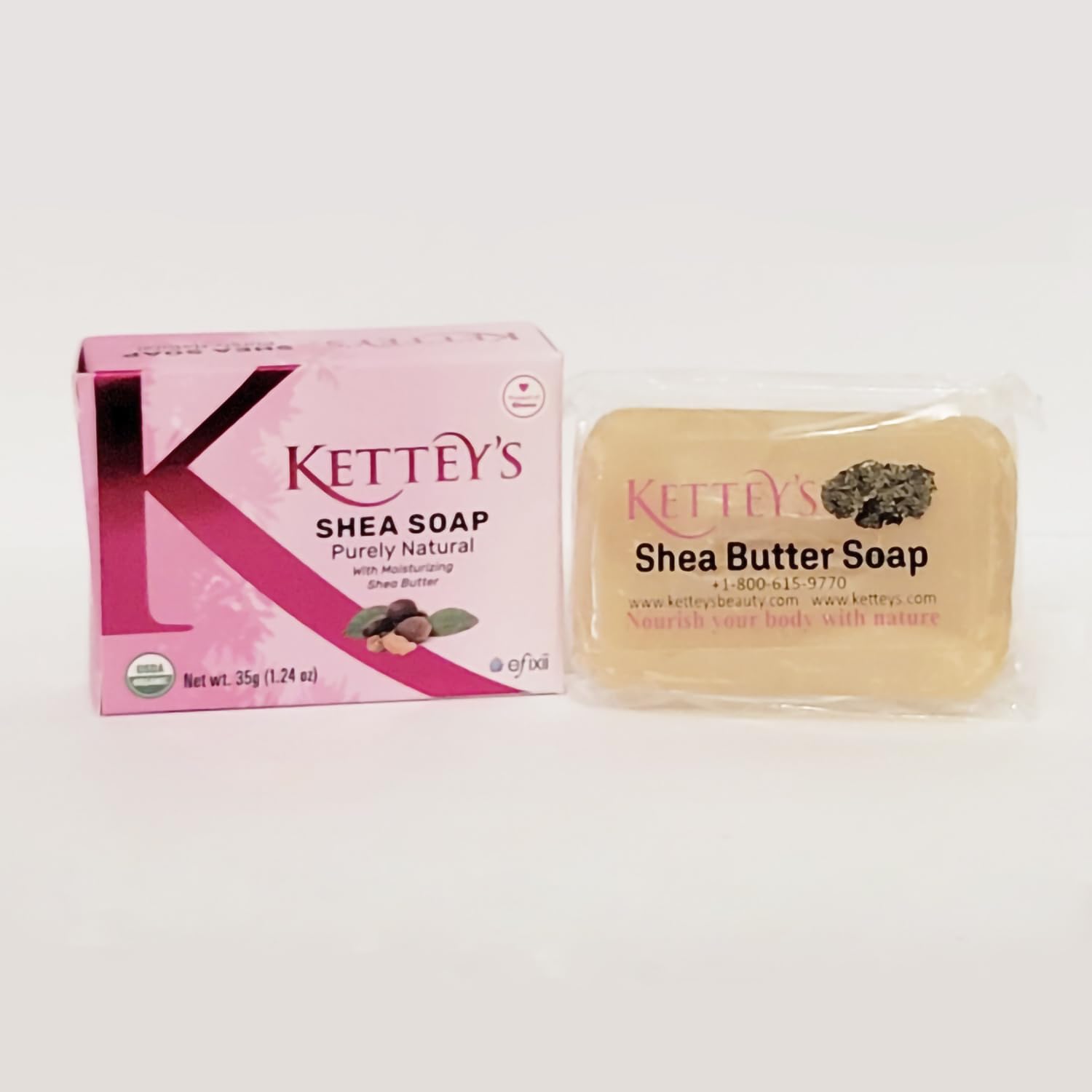 KETTEY'S Organic Raw Shea Butter Soap - Travel Size (2oz) for Hotels & Gifts | Moisturizing Natural Soap Bar for Dry Skin, Face & Body Care - Perfect for Travel, Camping & Luxury Bath Essentials
