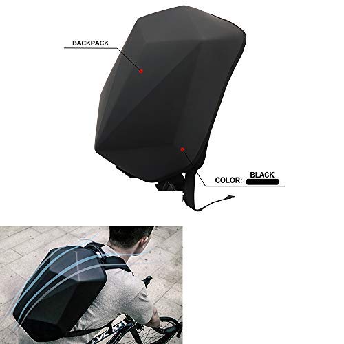 Carbon Fiber Motorcycle Backpack - Large Capacity Waterproof Hardshell Luggage Bag for Motorbike Helmet & Laptop | Perfect for Traveling, Camping, Cycling & Commuting