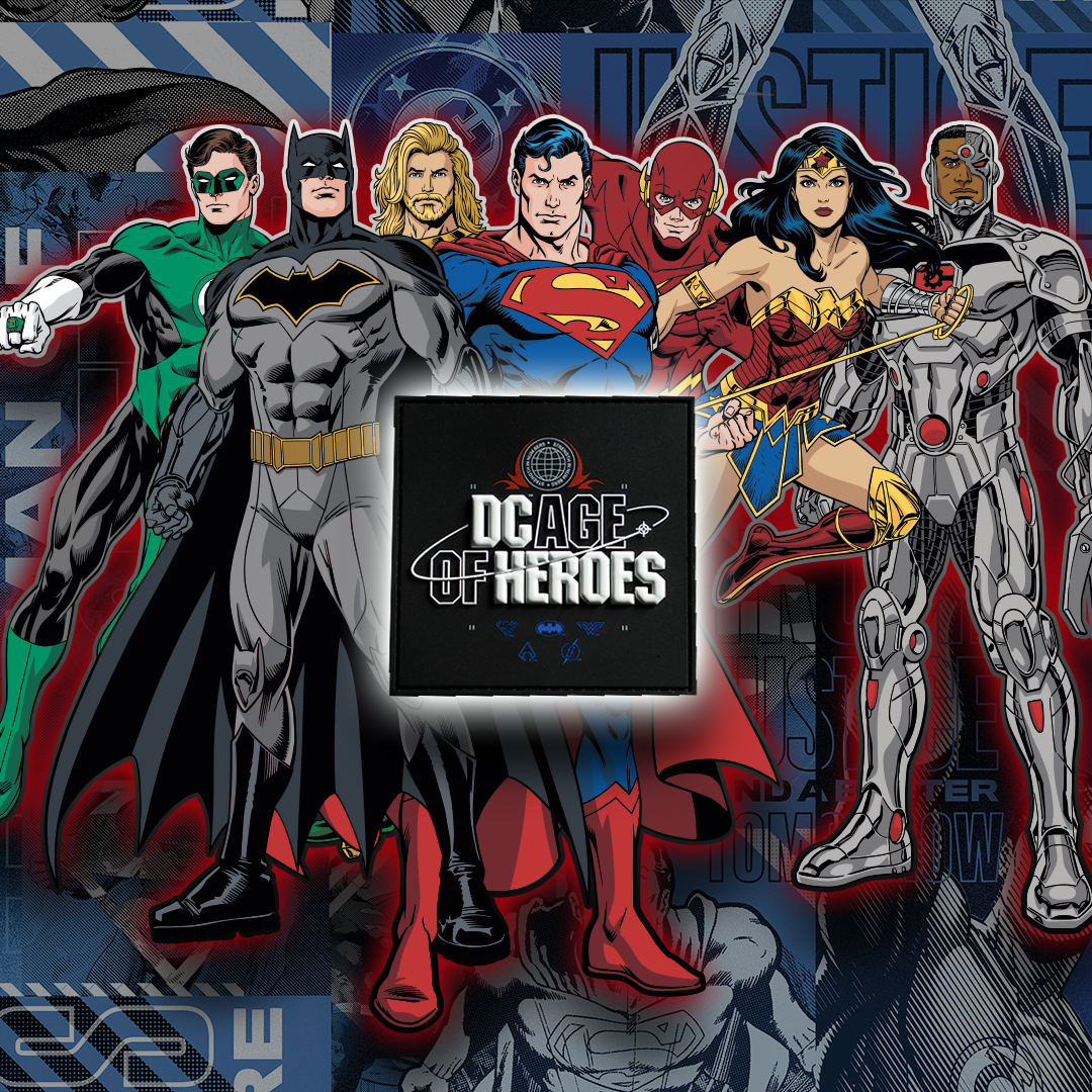 DC Justice League Age of Heroes Embroidered Iron-On Patch - Superhero Costume Accessory for Cosplay, Jackets & Backpacks