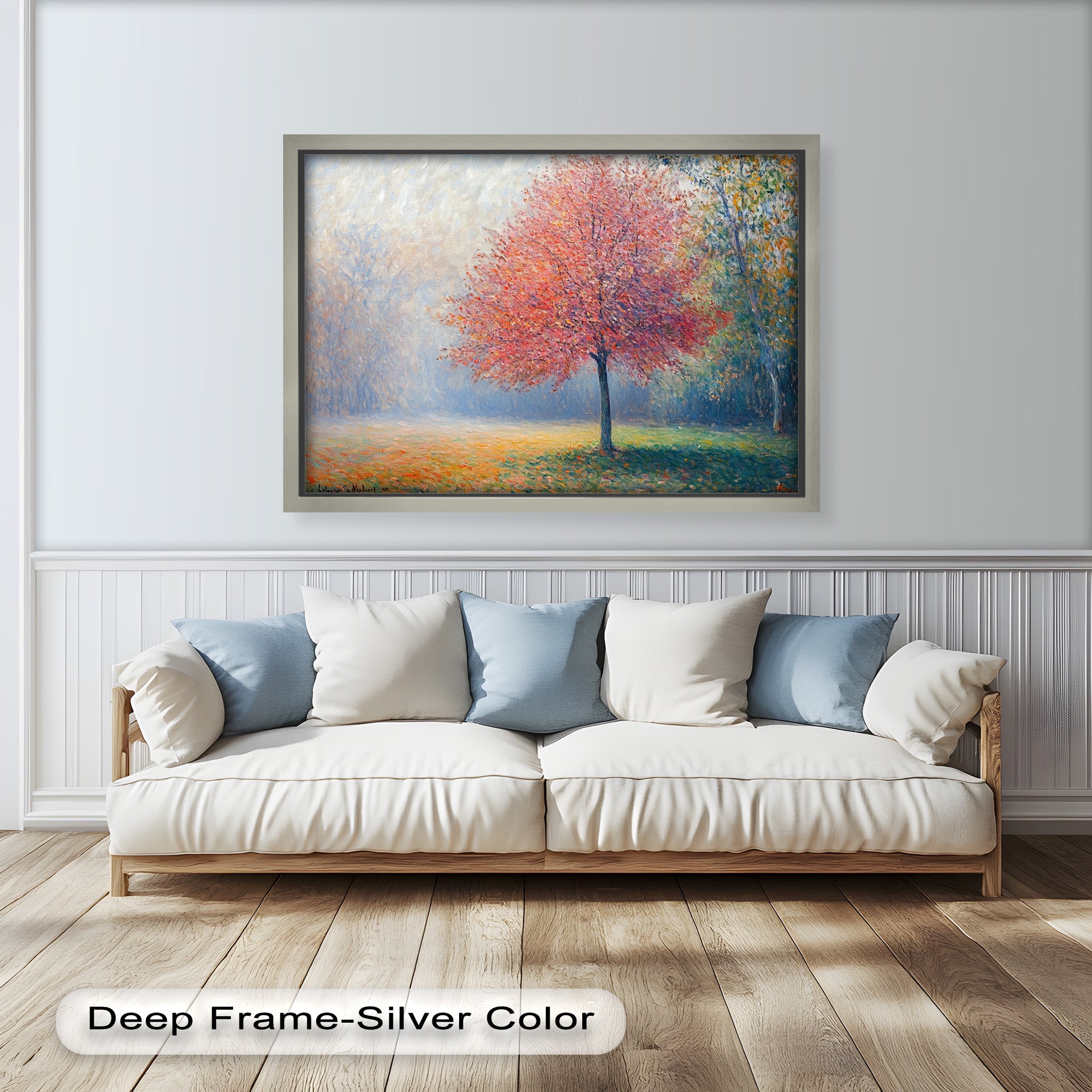 Autumn Radiance Impressionist Oil Painting - Handmade Landscape Artwork for Home Decor, Office Wall, Living Room & Gift