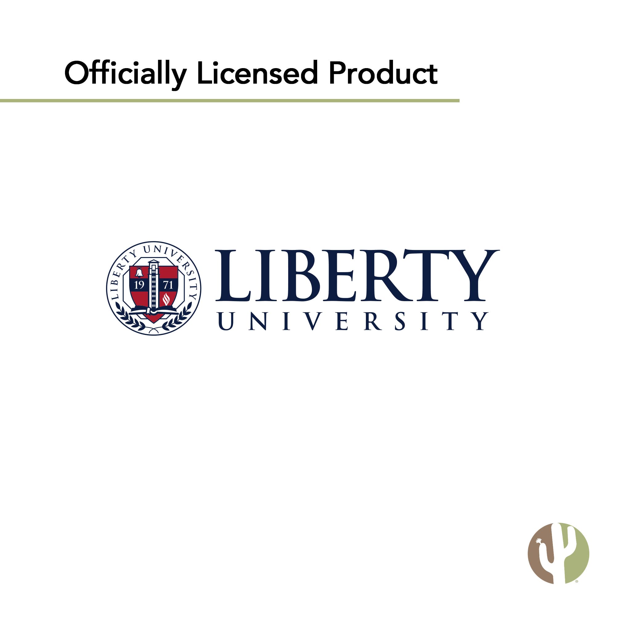 Desert Cactus Liberty University Vinyl Decal Sticker - Waterproof Laptop, Car, Water Bottle, Scrapbook Decor - Perfect for College Dorm, Office & DIY Crafts (IND 00038A)