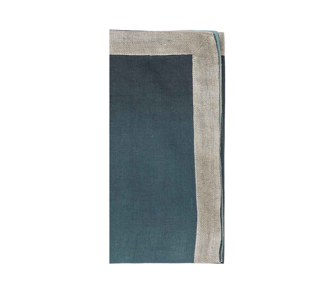 Cool Tone Dip Dye Napkins - Set of 4 Cotton Dinner Napkins for Modern Table Setting, Party Decor & Wedding Reception