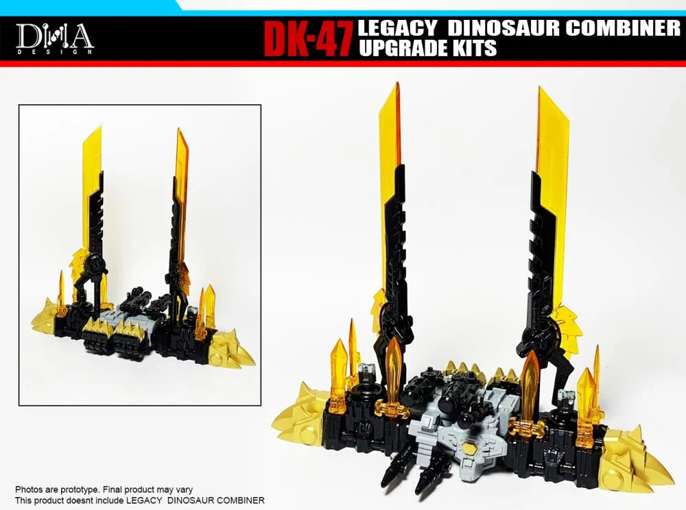 DNA Design DK 47 Upgrade Kit for Legacy Core Dinobot Combiner - Transformers Toy Accessories for Enhanced Collectible Display & Play Scenes