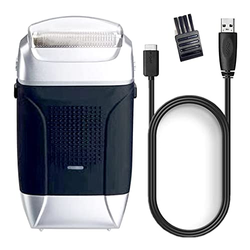 Best Electric Razor for Men - Powerful Wet & Dry USB Rechargeable Shaver with Washable Foil - Perfect for Travel, Home & Gym Grooming