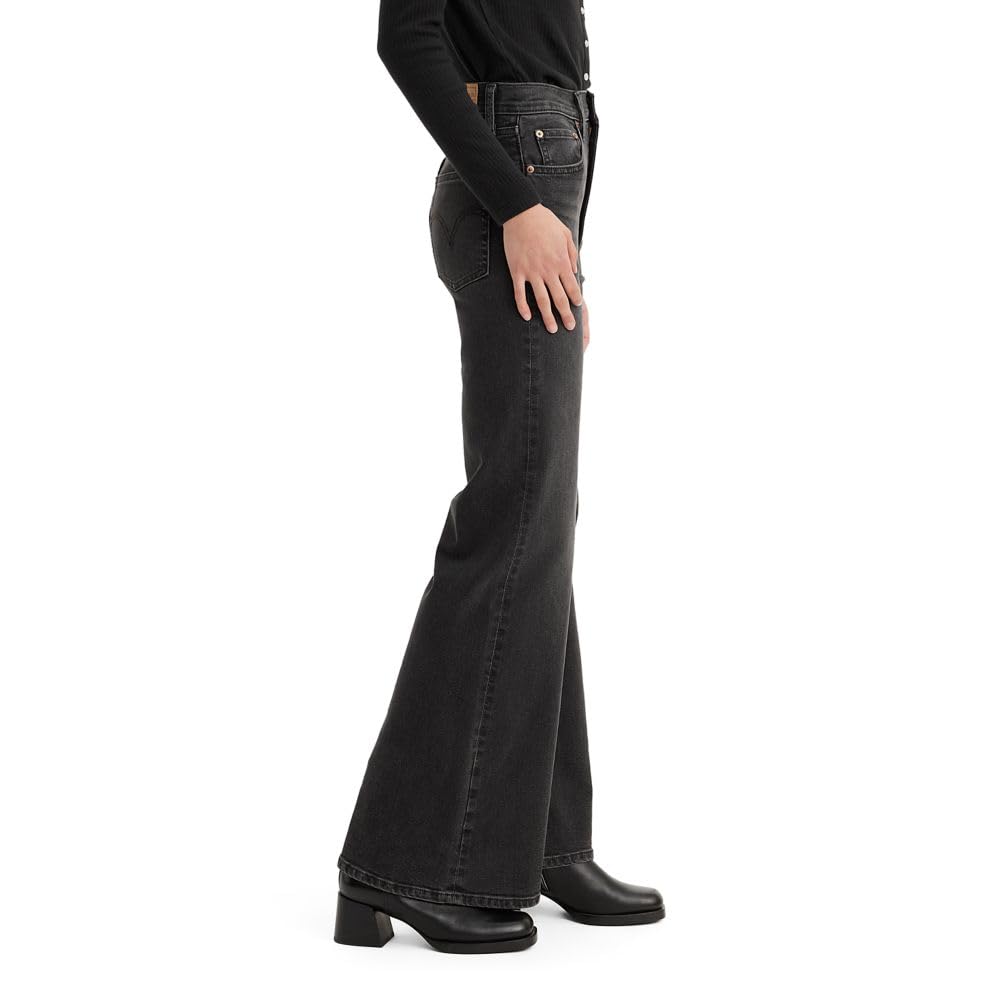 Levi's Women's Ribcage Straight Leg Bell Bottom Jeans - High Waist Flared Denim Pants for Casual Wear & Retro Fashion Outfits