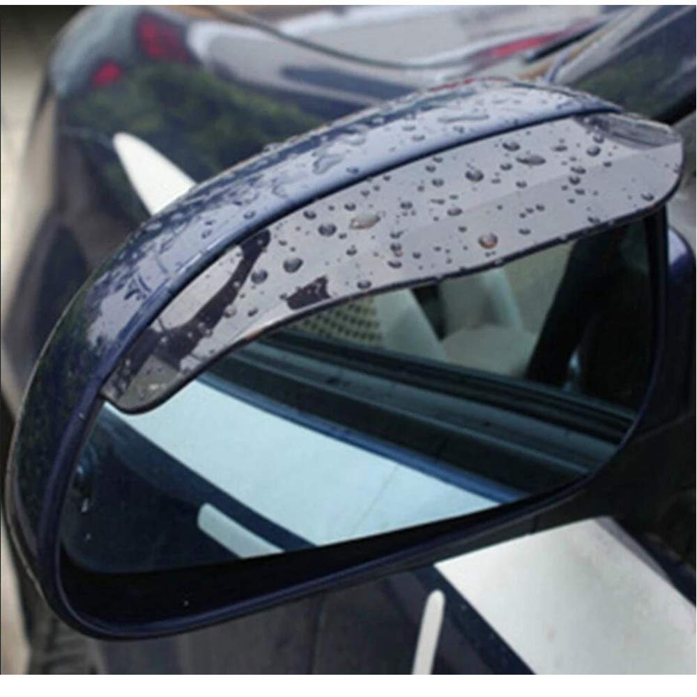 MCARCAR Car Side Mirror Rain Guards - Waterproof Rearview Mirror Covers & Eyebrow Shades, 2pcs/Set - Perfect for Rainy Weather & All-Season Driving Protection