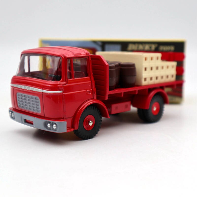 Atlas Dinky Toys 588 Plateau Brasseur Berliet GAK Truck Red 1:43 Scale Diecast Model Car - Vintage French Vehicle Collectible for Display & Gift Giving (Office Decor, Car Enthusiast Collection, Birthday Present)