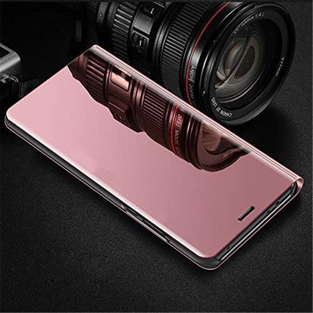 Premium Mirror Design Clear View Flip Case for iPhone 12 Pro Max (6.7