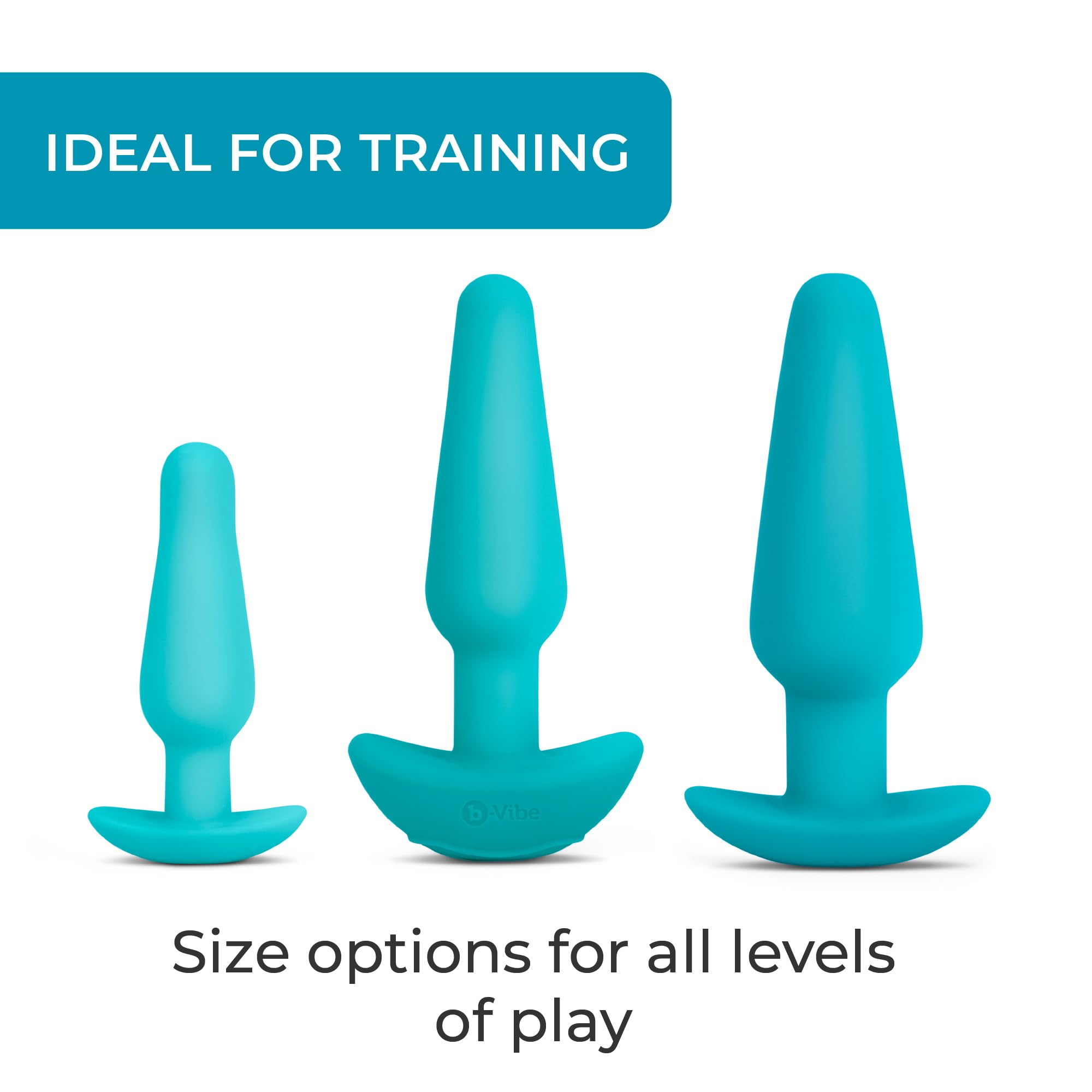 b-Vibe Anal Training Plug Set for Couples - Premium Adult Sex Toy for Anal Stimulation & Education | Perfect for Beginners, Couples Play & Solo Exploration | Enhance Intimacy & Sexual Wellness