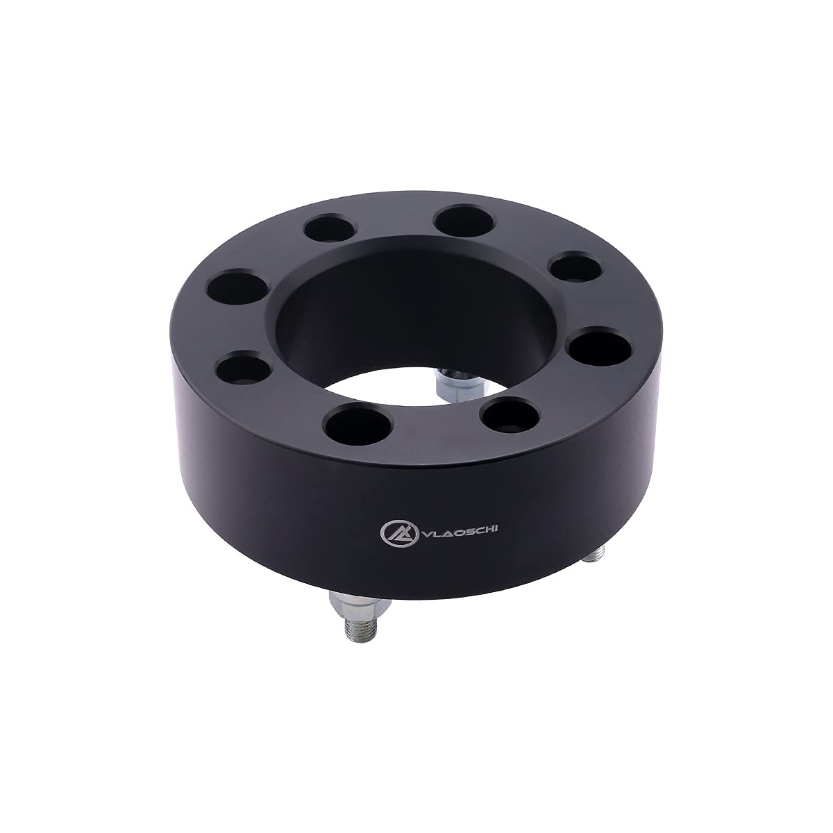 VLAOSCHI 2 Inch Black Forged ATV Wheel Spacers 4x115 Bolt Pattern with 10x1.25 Studs - Compatible with Yamaha Arctic-Cat 4 Lug 4/115 Models (300 400 500 Prowler XT 550 650 700, Raptor 125 350 660R 700) - Heavy Duty Wheel Adapters for Off-Roading & Trail Riding - Pack of 4