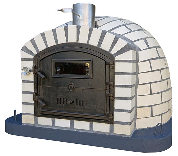 Premium ROMA LISBOA Hybrid Wood & Gas Pizza Oven - Professional Outdoor Pizza Maker for Backyard, Restaurant & Catering - Perfect for Italian Cuisine, Family Gatherings & Outdoor Cooking