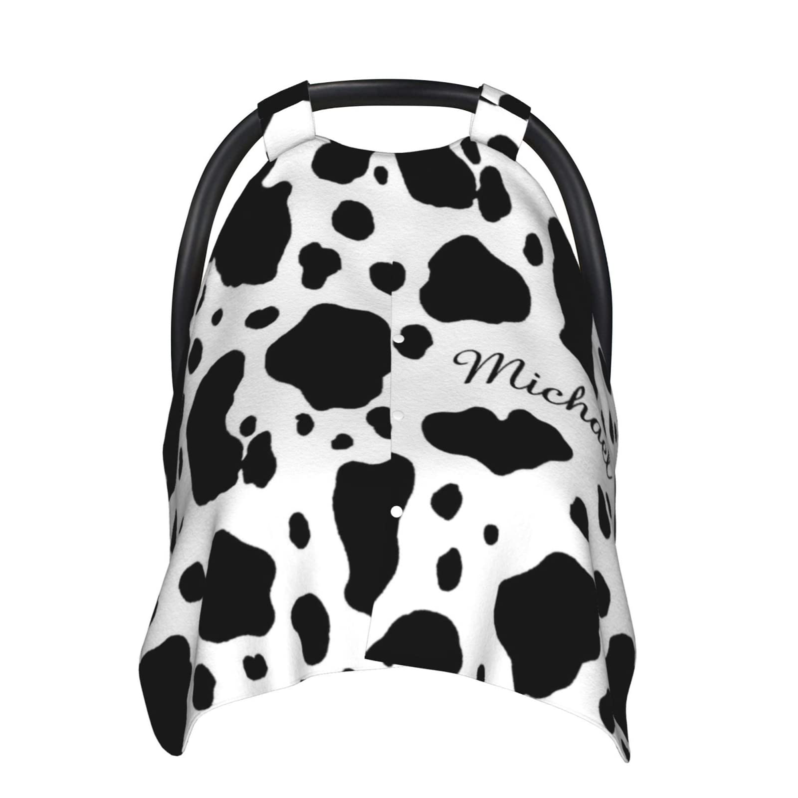 Custom Personalized Baby Car Seat Canopy with Name - Soft Minky Peekaboo Nursing Cover for Newborn Boys & Girls | Perfect for Strollers, Breastfeeding & Infant Travel Protection