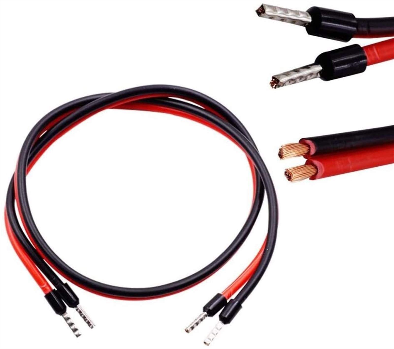 60cm Heated Bed Wire Cable Power Line for 3D Printer - High Temperature Resistant Power Cord for 3D Printing, DIY Electronics & Maker Projects